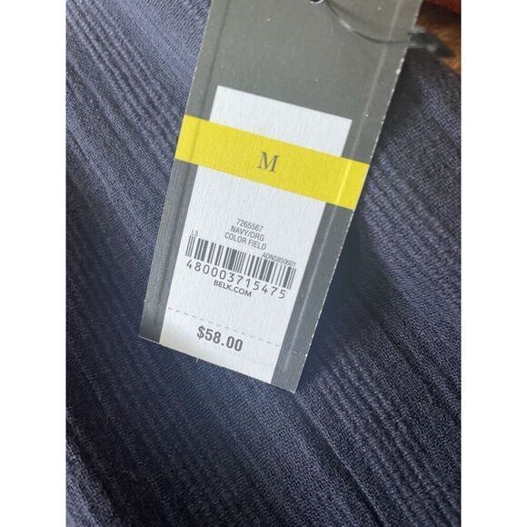 NWT Crown & Ivy Women’s Embroidered  Blue/ Red Long Sleeves Cotton Blouse M - Picture 9 of 10